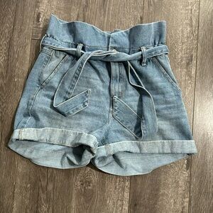 Sincerely Jules paperbag jean belted shorts size 5/27